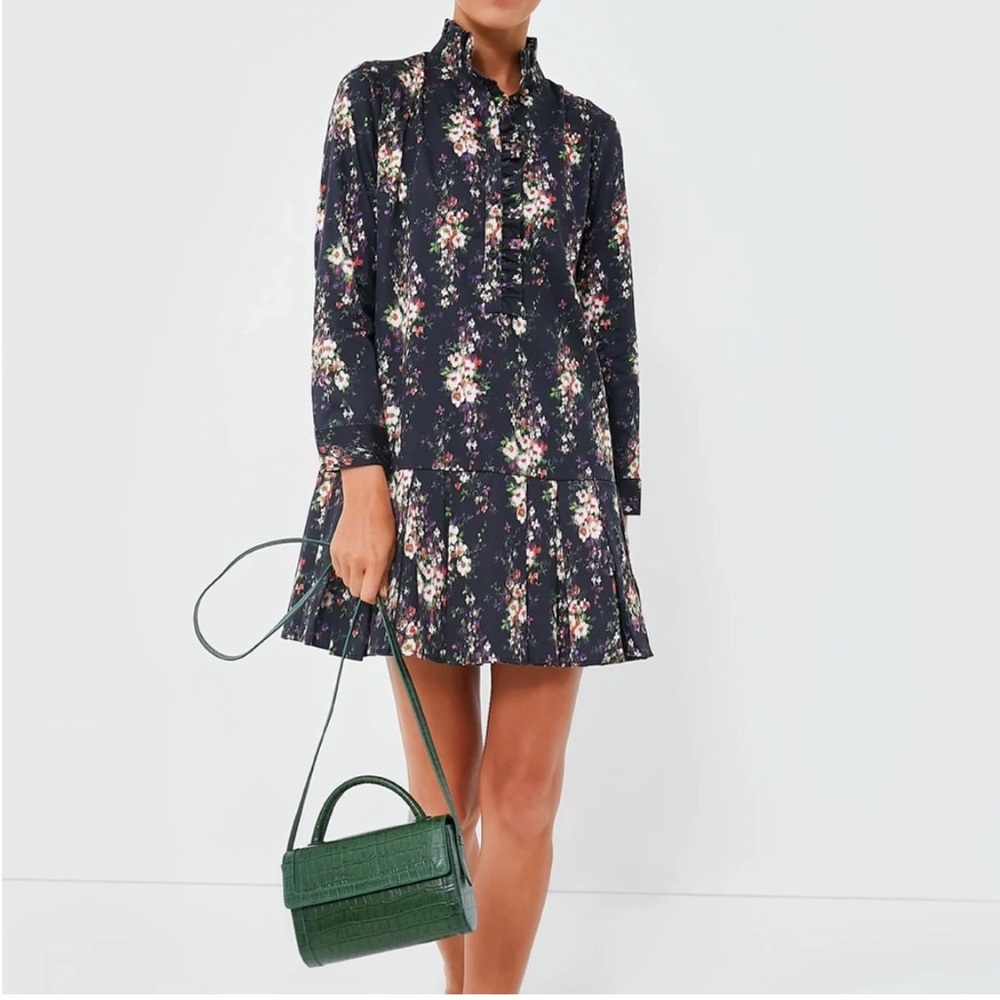 Tuckernuck Onyx Falling Flowers Bouquet Tate Dress Size XL